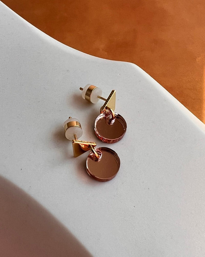 Mia Earrings - Rose Gold I Still Love You NYC