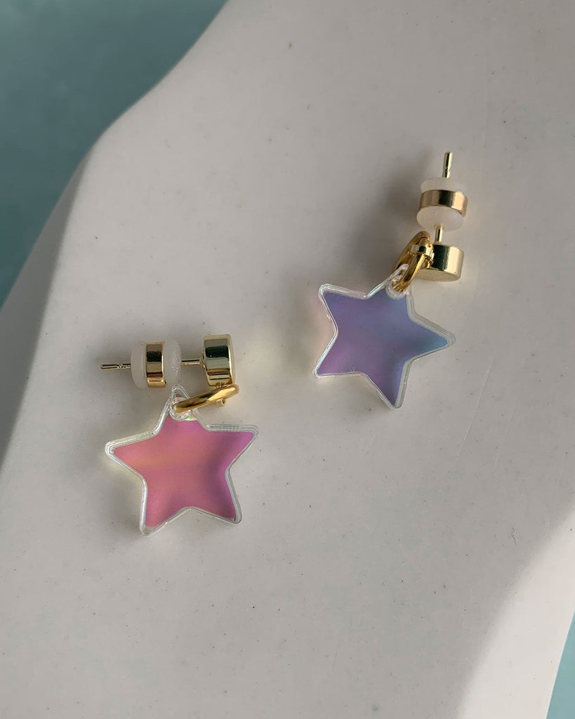 Star Charm Earrings Earrings ISLYNYC