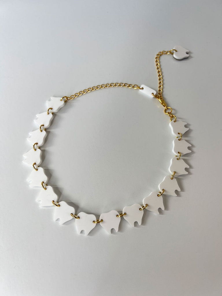 Tooth Charm Choker Necklaces ISLYNYC 