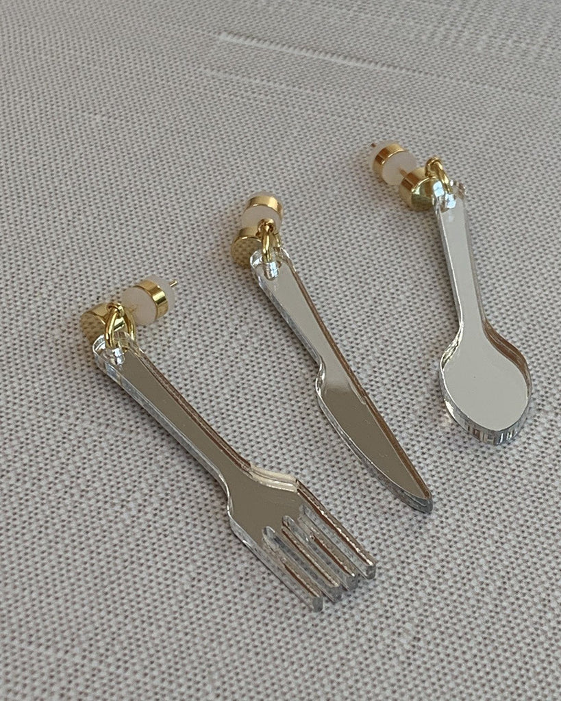 Utensil Charms Earrings ISLYNYC Fork