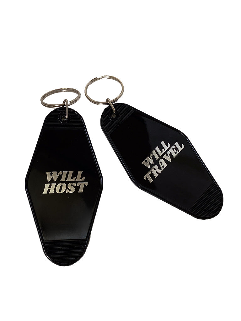 Will Host / Will Travel Key Chains