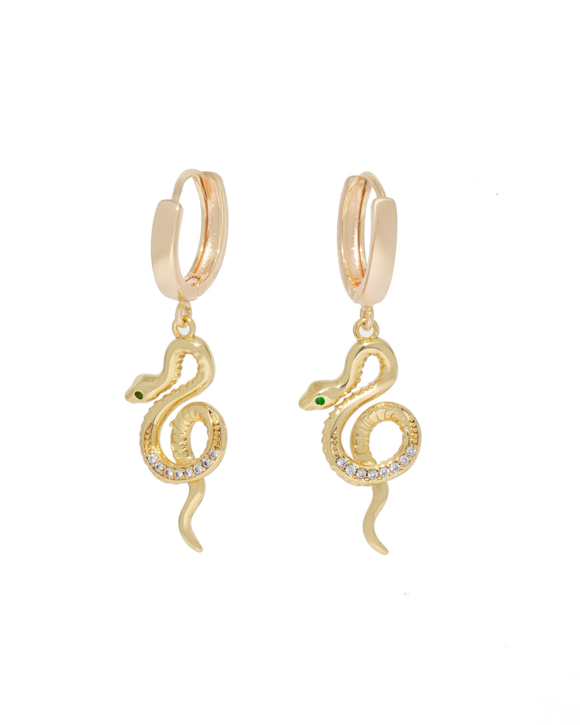 Coiled Snake Hoops Earrings ISLYNYC