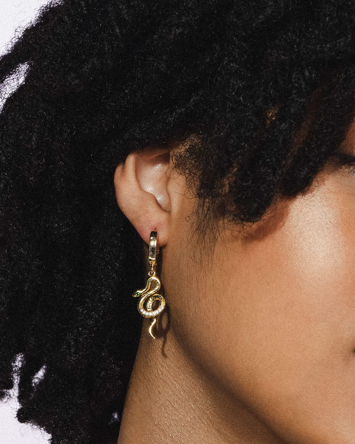 Coiled Snake Hoops Earrings ISLYNYC