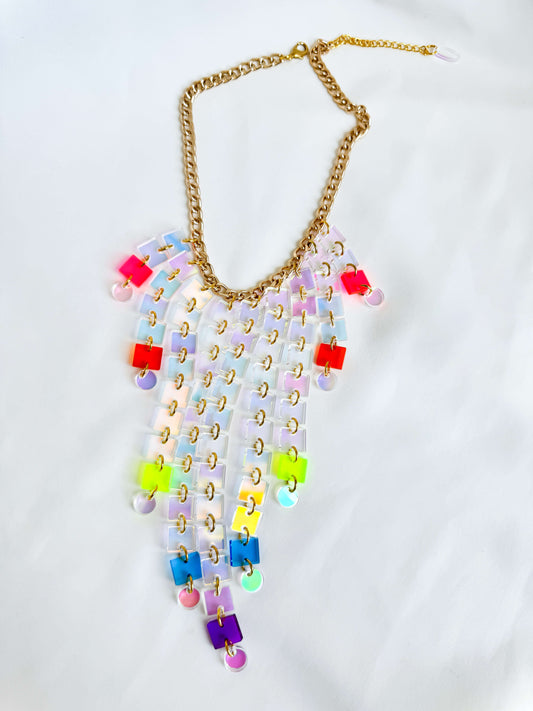 Fireworks Necklace - Rainbow Necklaces ISLYNYC 