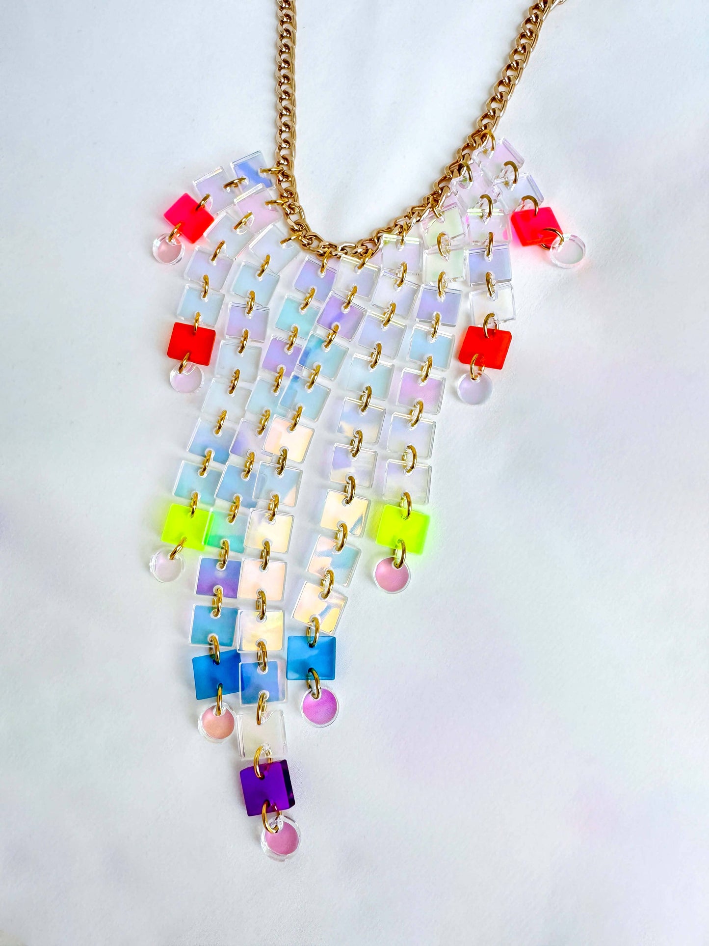 Fireworks Necklace - Rainbow Necklaces ISLYNYC 