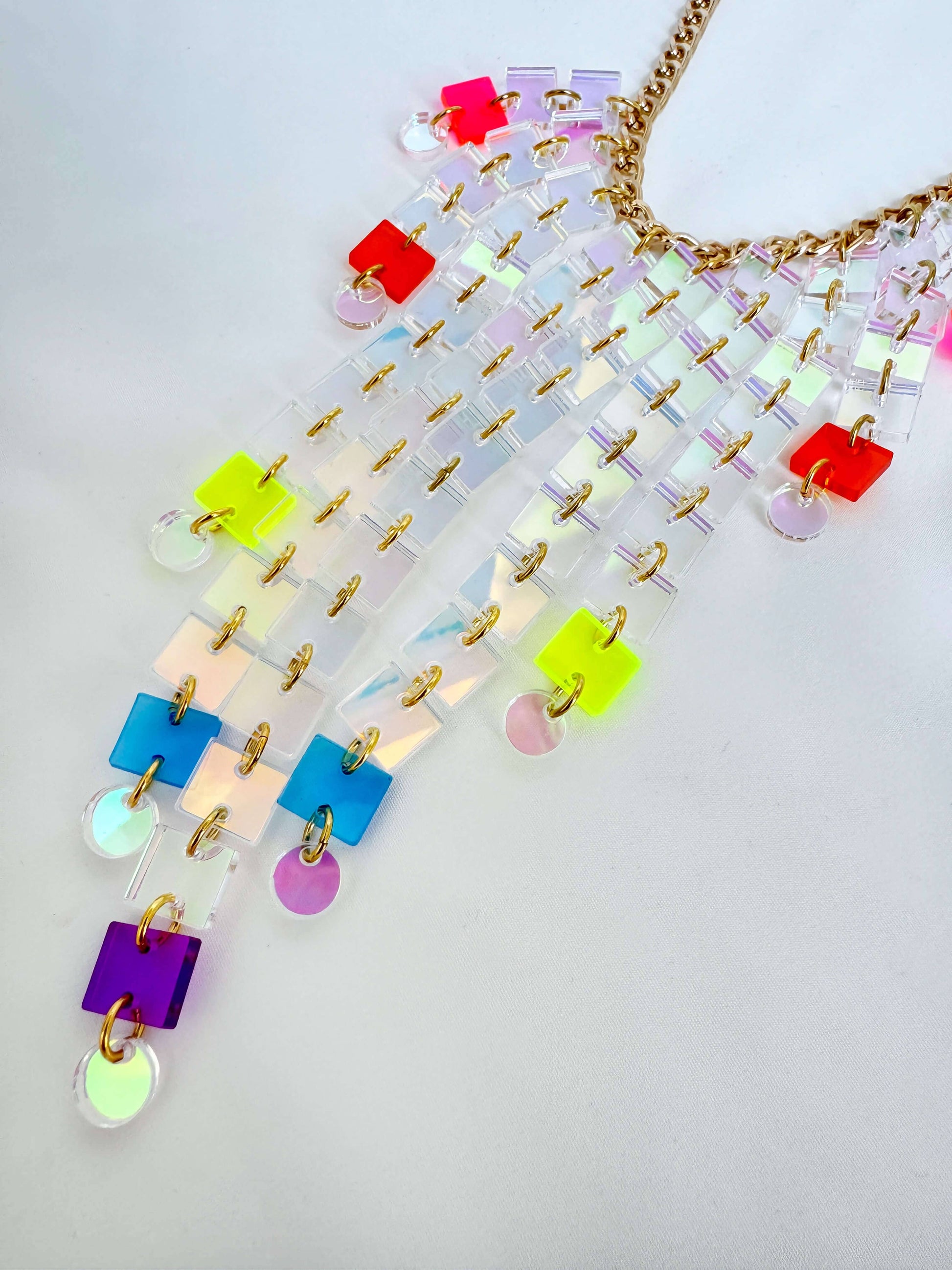 Fireworks Necklace - Rainbow Necklaces ISLYNYC 