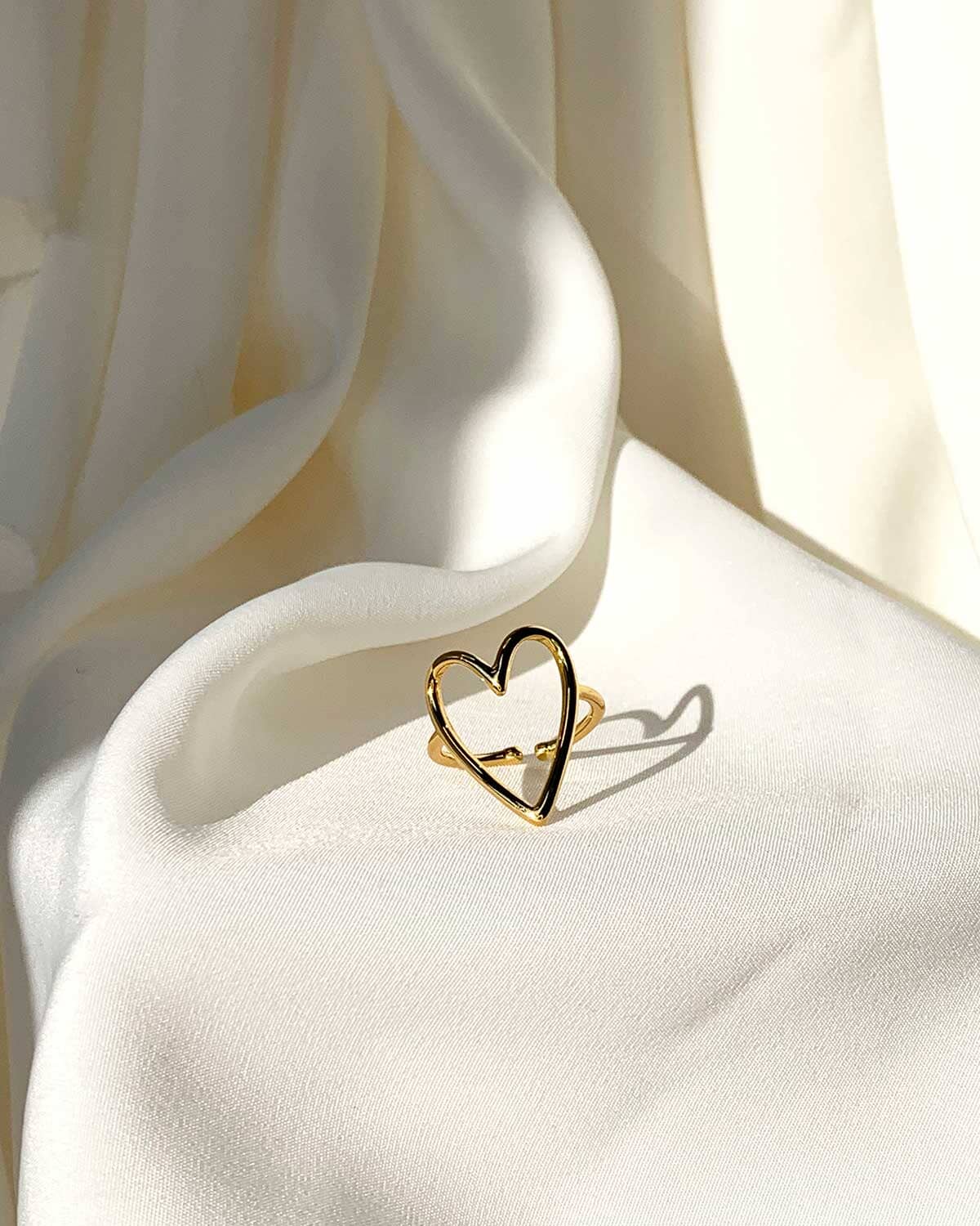 Heart Outline Ring Rings ISLYcurated