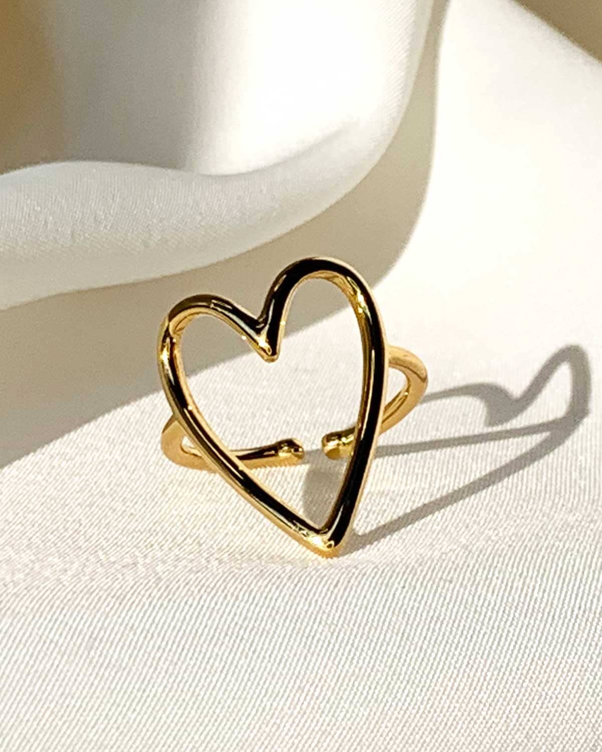 Heart Outline Ring Rings ISLYcurated