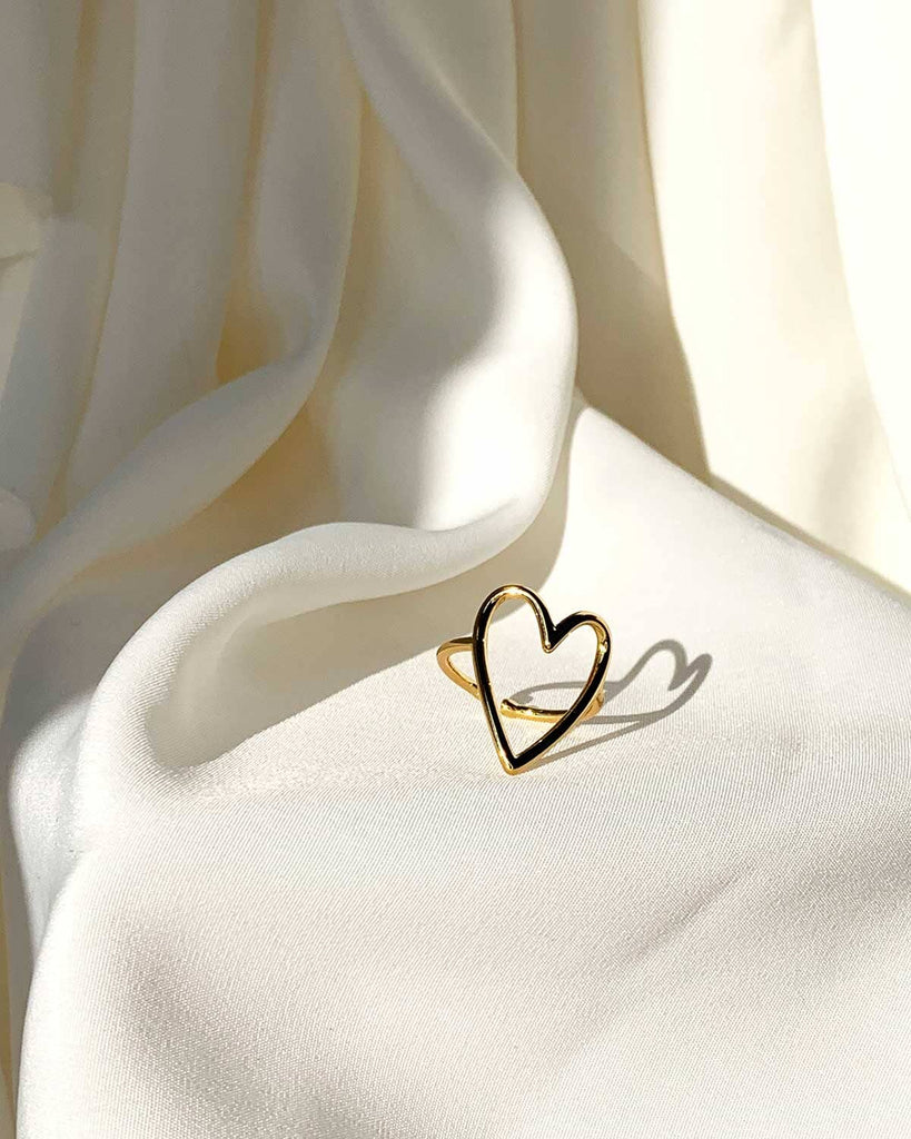 Heart Outline Ring Rings ISLYcurated 