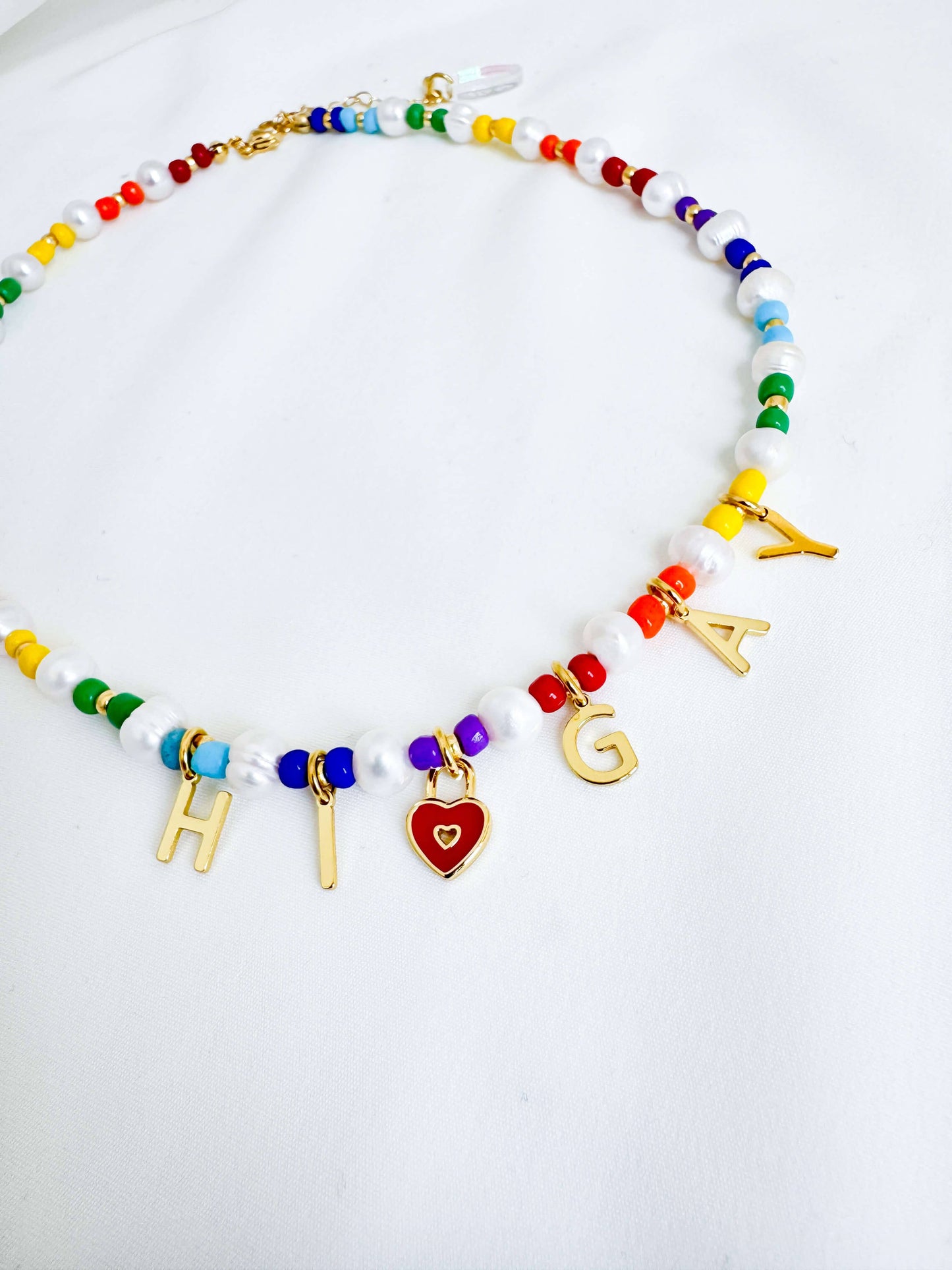 Hi Gay Necklace - Rainbow Necklaces ISLYNYC 