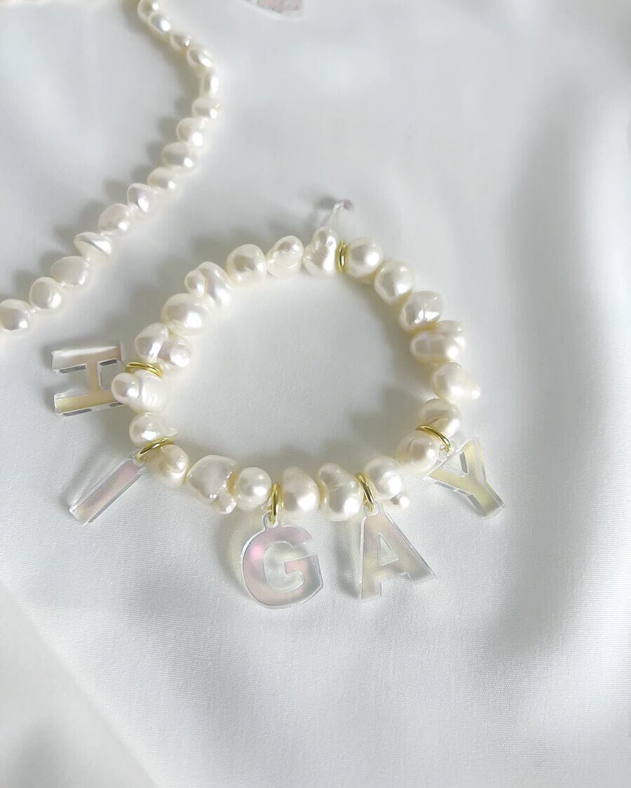 Hi Gay Pearl Bracelet Necklaces ISLYNYC 