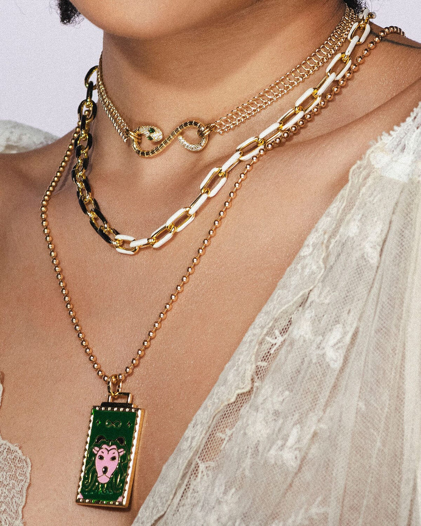 Lion Tarot Necklace Necklaces ISLYNYC