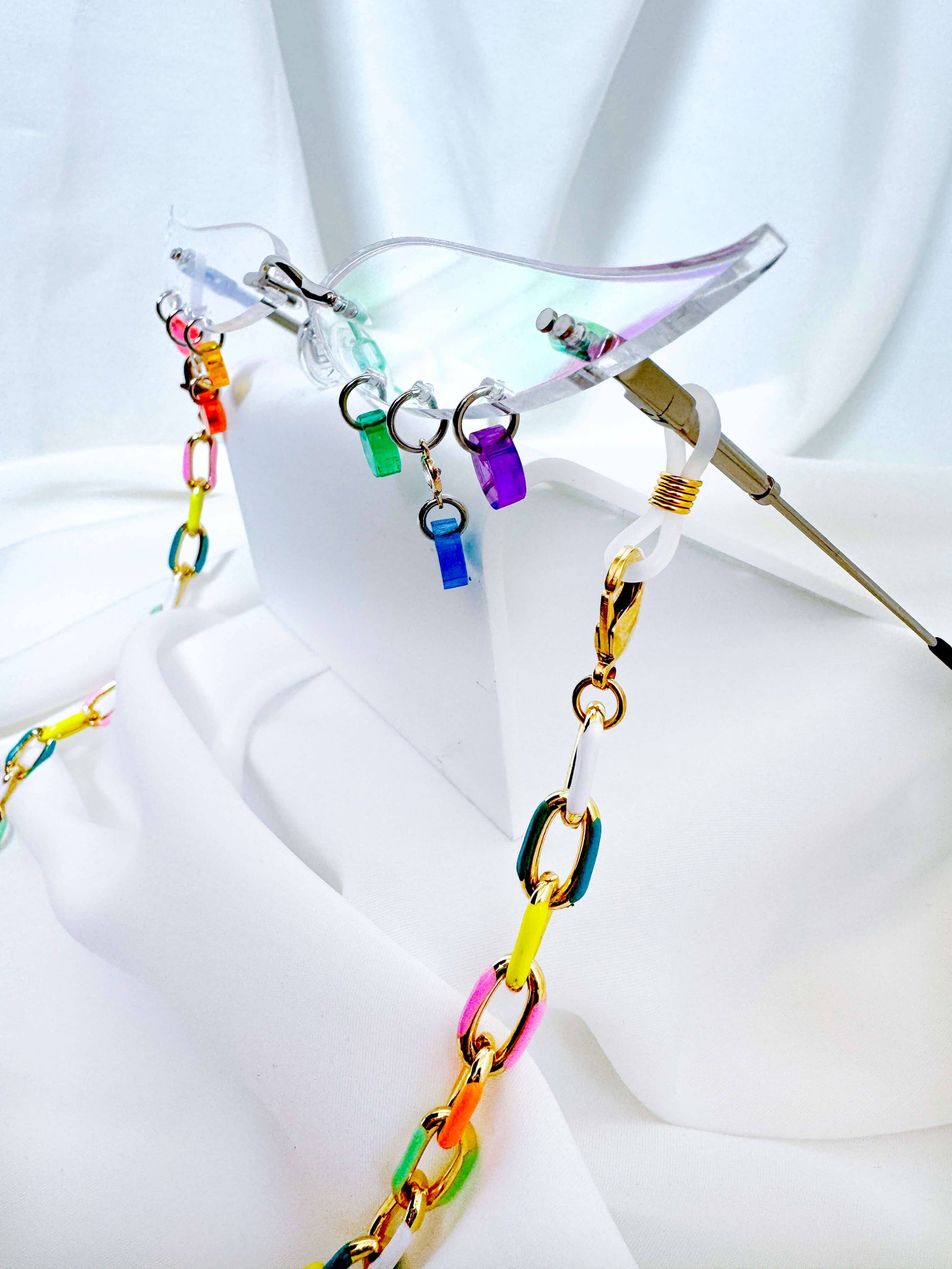 Long Enamel Necklace (and Lanyard) - Rainbow Necklaces ISLYNYC 