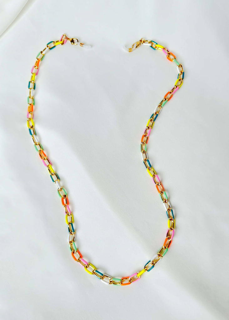Long Enamel Necklace (and Lanyard) - Rainbow Necklaces ISLYNYC 