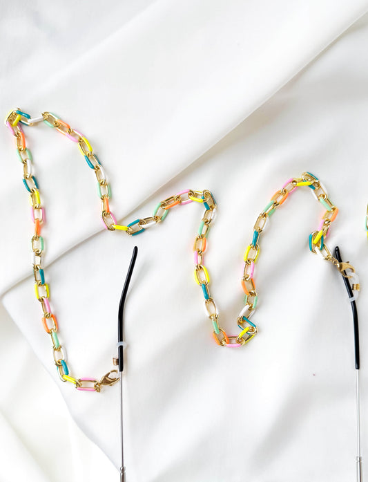 Long Enamel Necklace (and Lanyard) - Rainbow Necklaces ISLYNYC 