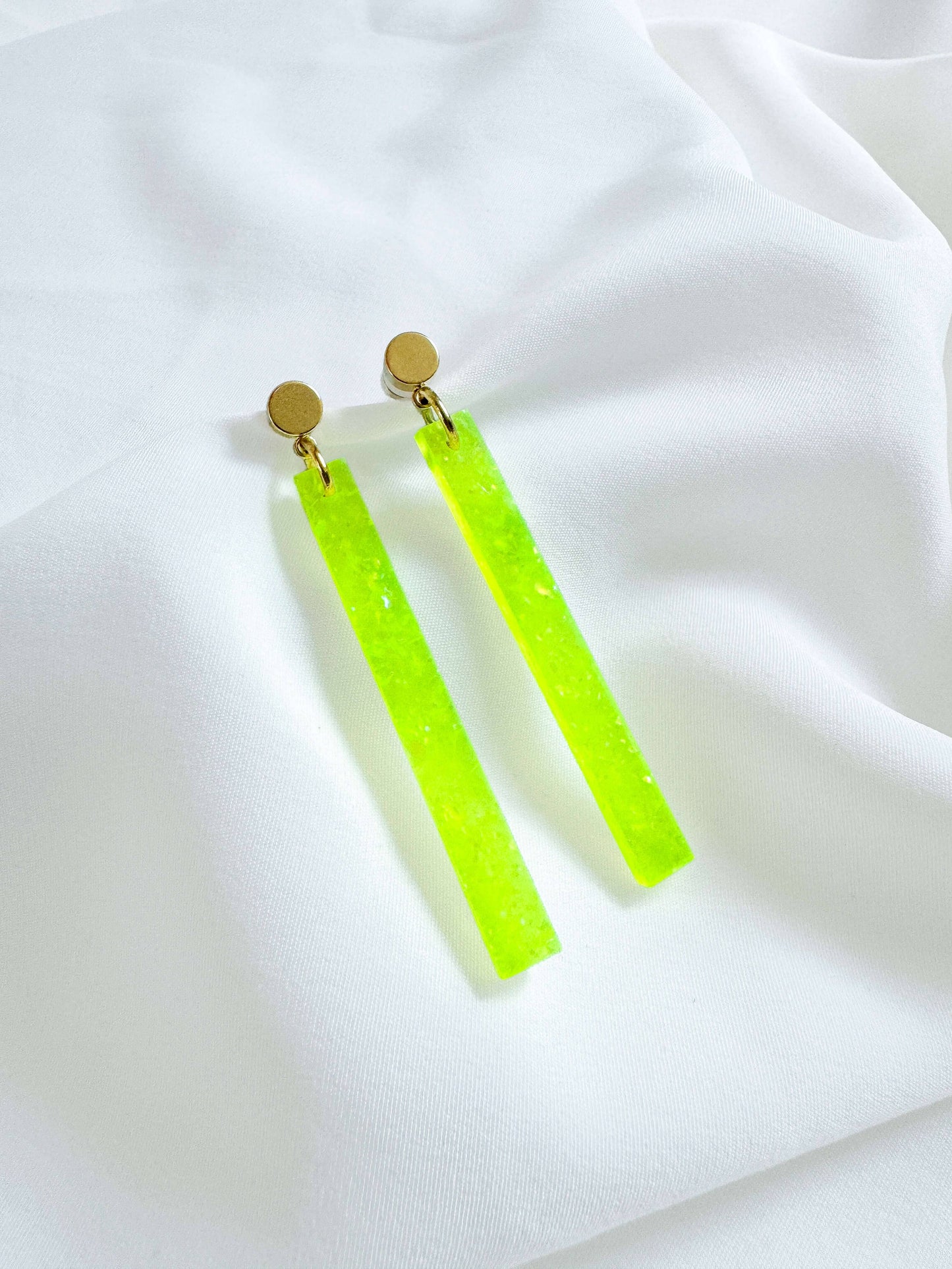 Long Stick Earrings - Acid Glitter Earrings ISLY NYC - SIFS - D1 