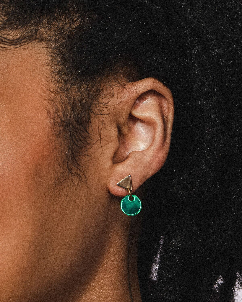 Mia Earrings - Emerald Earrings I Still Love You NYC 