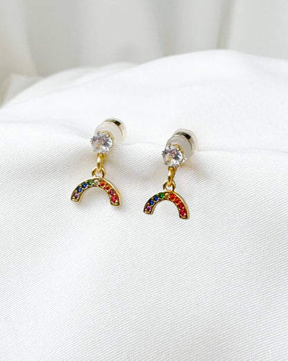 Mini Rainbow Earrings Earrings ISLYNYC 