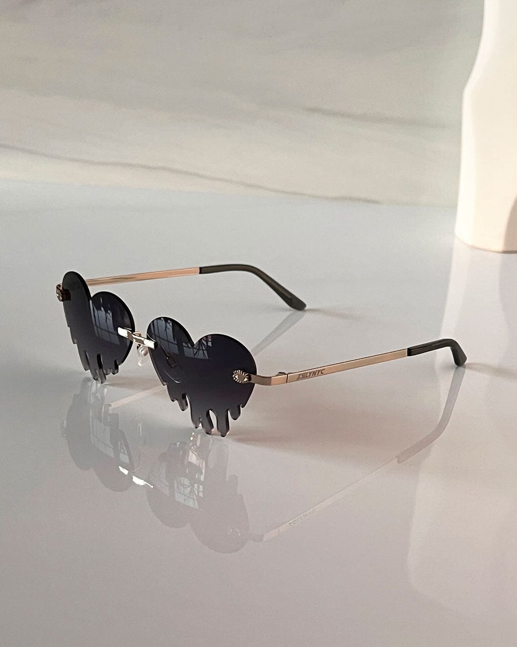 Petite UV 400 Dripping Heart Sunglasses - Glamazon GLASSES ISLYNYC