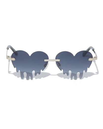 Petite UV 400 Dripping Heart Sunglasses - Glamazon Glasses ISLYNYC