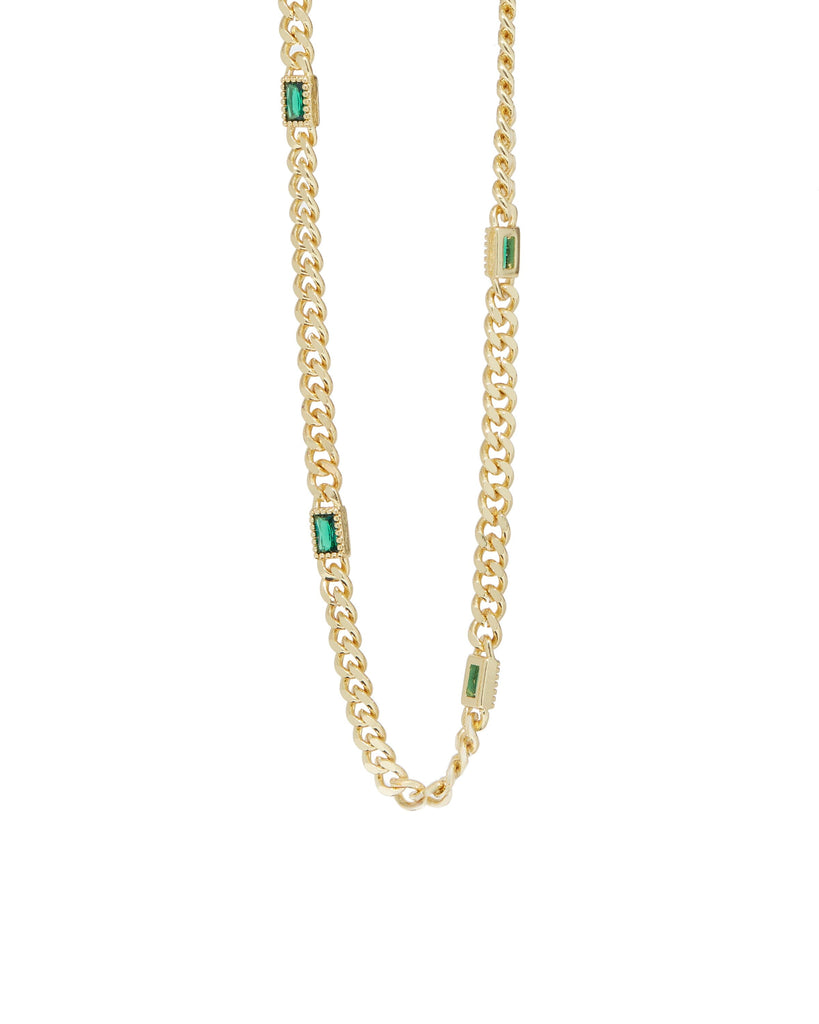 Renee Choker - Green Necklaces ISLYNYC 