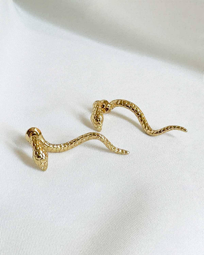Snake Threader Earrings - Gold Earrings ISLYcurated