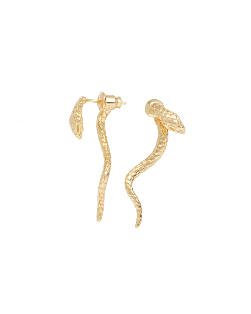 Snake Threader Earrings - Gold Earrings ISLYcurated