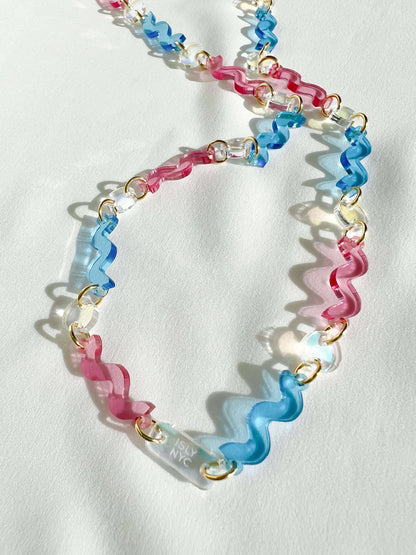 Squiggle Lanyard - Trans Pride Lanyards ISLYNYC 