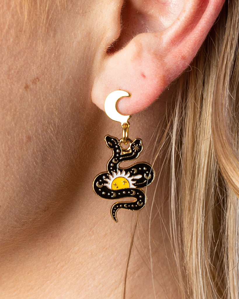 2 Headed Snake Earrings Earrings ISLYNYC