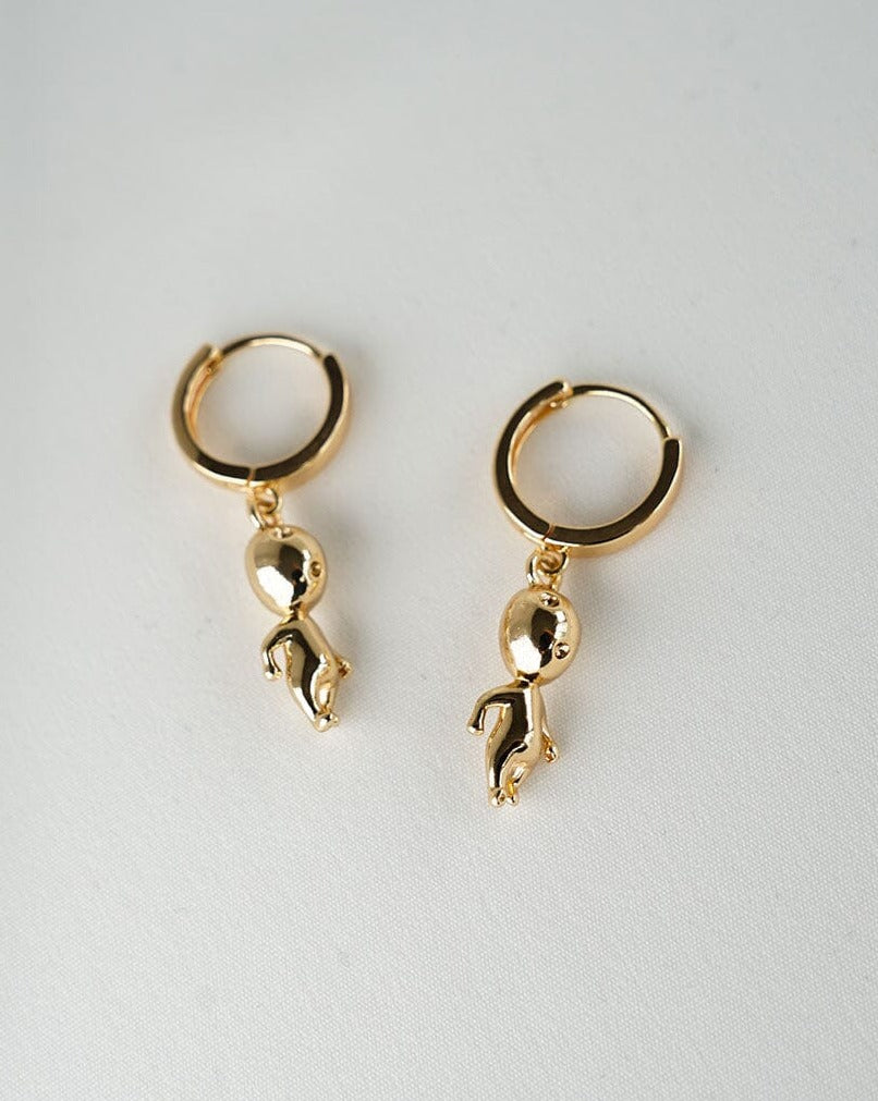 Alien Baby Hoops Earrings ISLYNYC