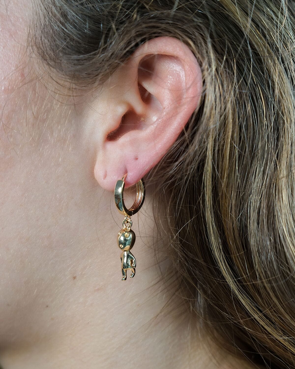 Alien Baby Hoops Earrings ISLYNYC