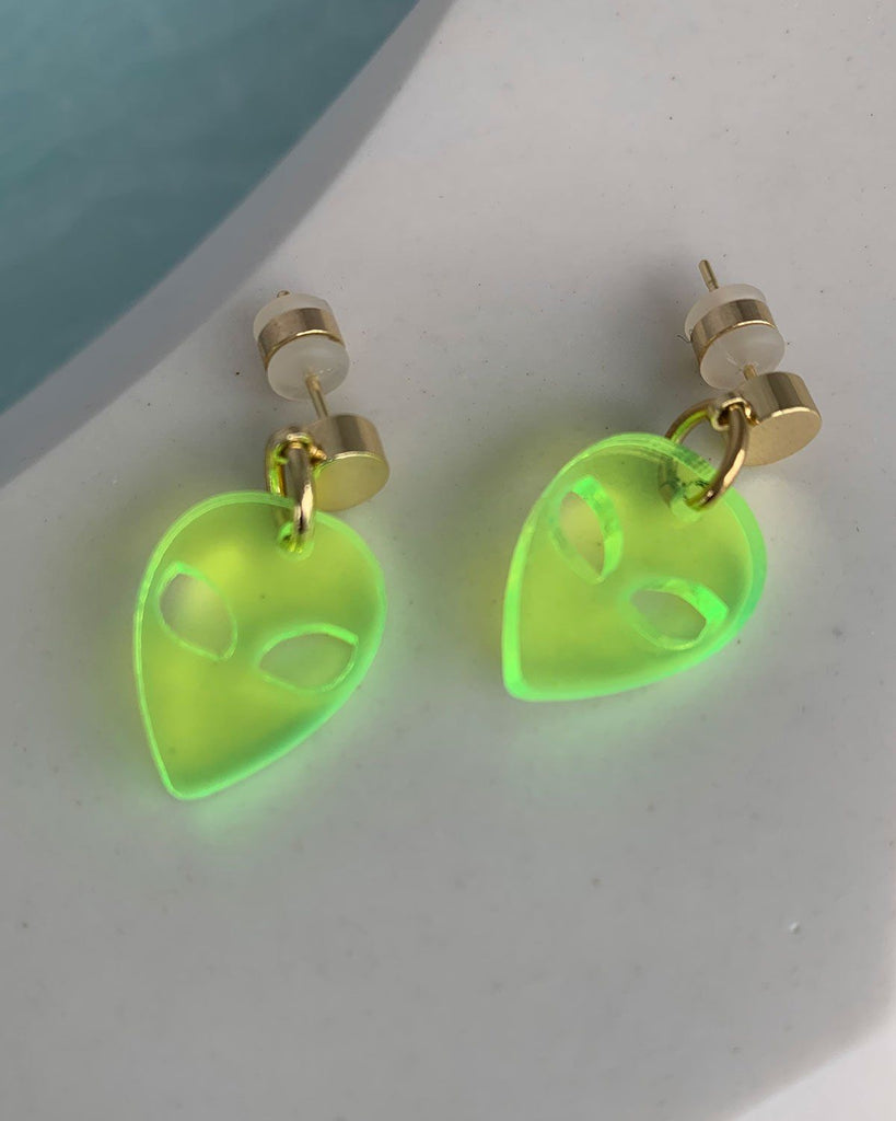 Alien Charm Earrings - Acid EARRINGS ISLYNYC 