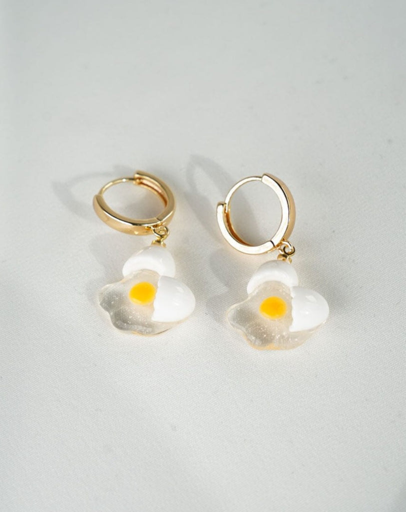 Broken Egg Hoops Earrings ISLYNYC