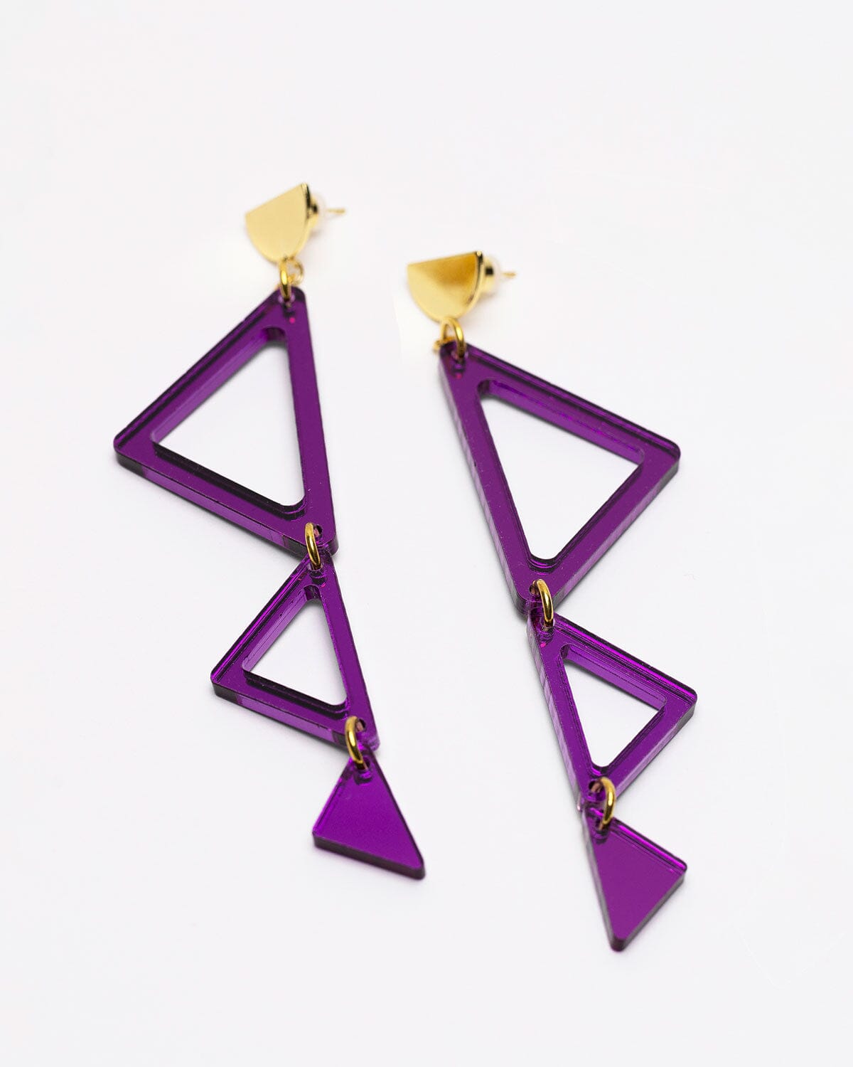 Brooklyn Earring - Amethyst Earrings ISLYNYC