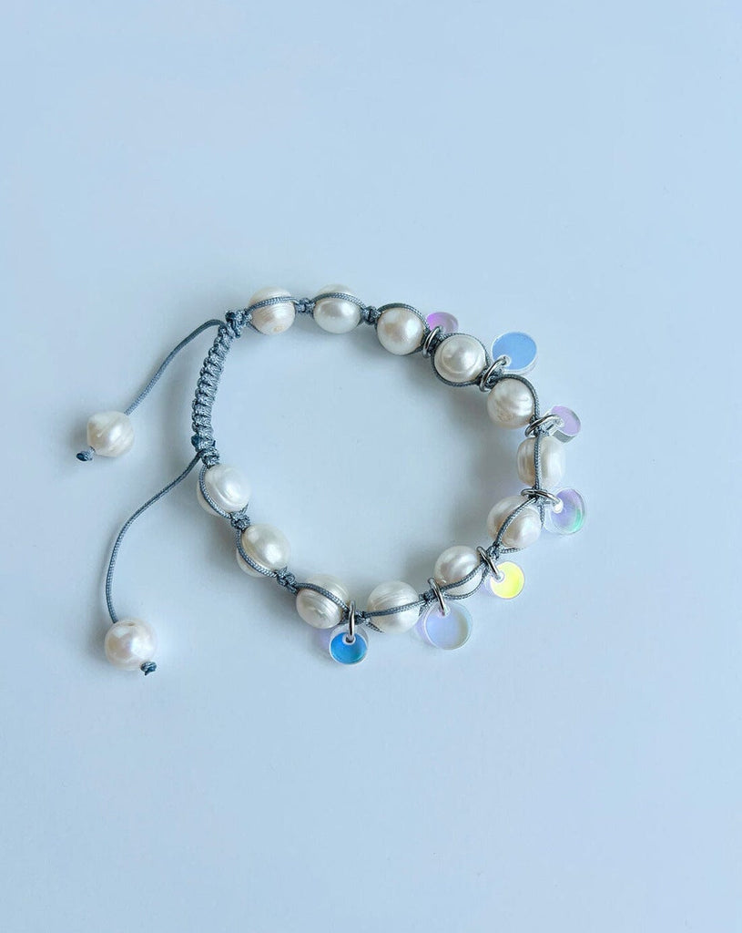 Bubble Pearl Bracelet - White Bracelets ISLYNYC 