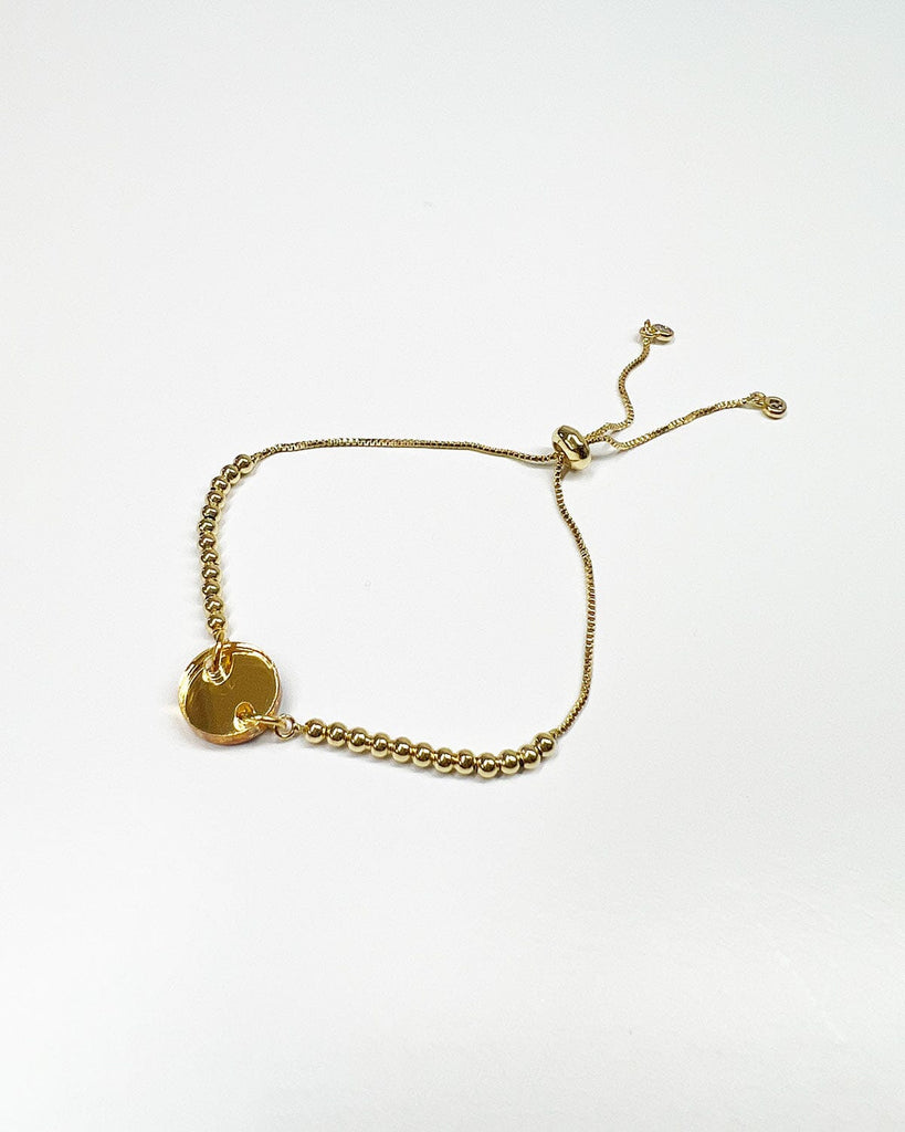Charm Bracelet - Circle -Gold BRACELETS ISLYNYC 