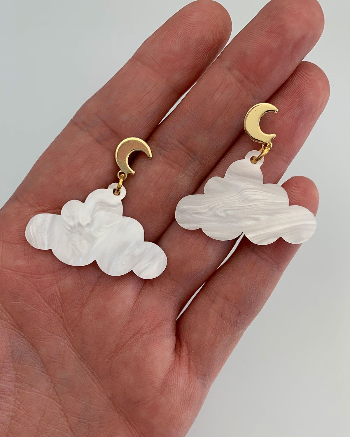 Cloud Charm Earrings - Pearl Earrings ISLYNYC