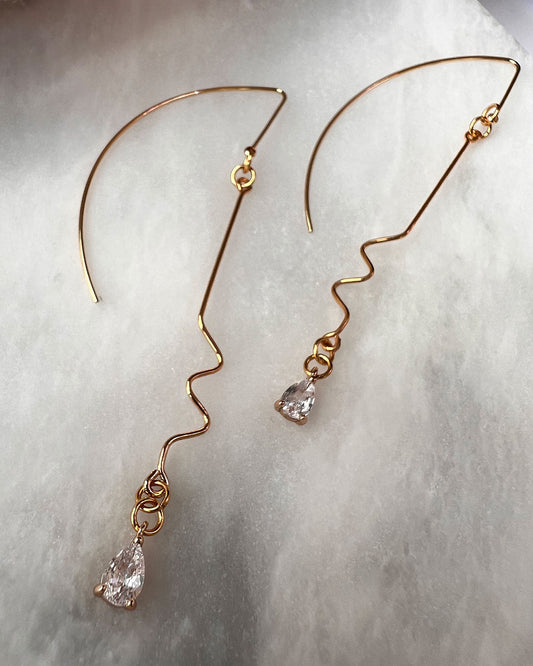 Diamond Rain Earring Earrings ISLYNYC