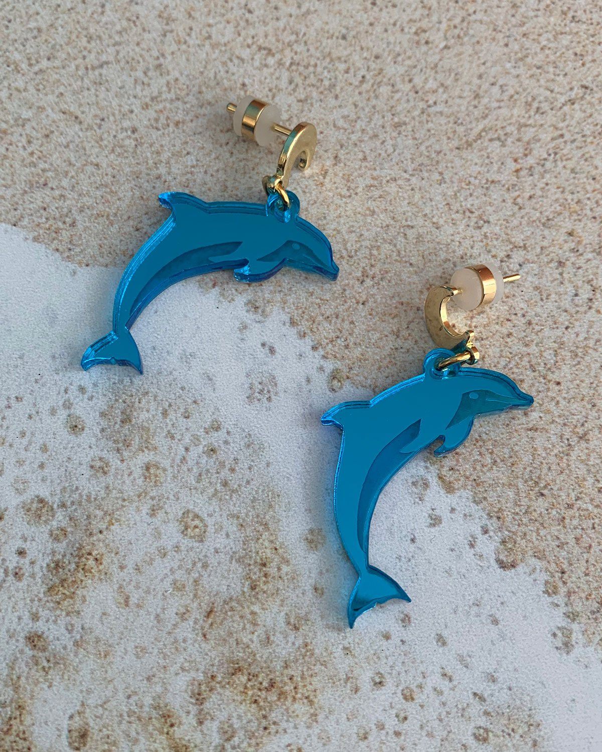 Dolphin Charm Earrings EARRINGS ISLYNYC