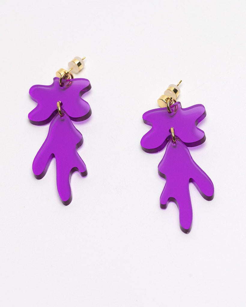 Drip Earrings - Purple Earrings ISLYNYC 
