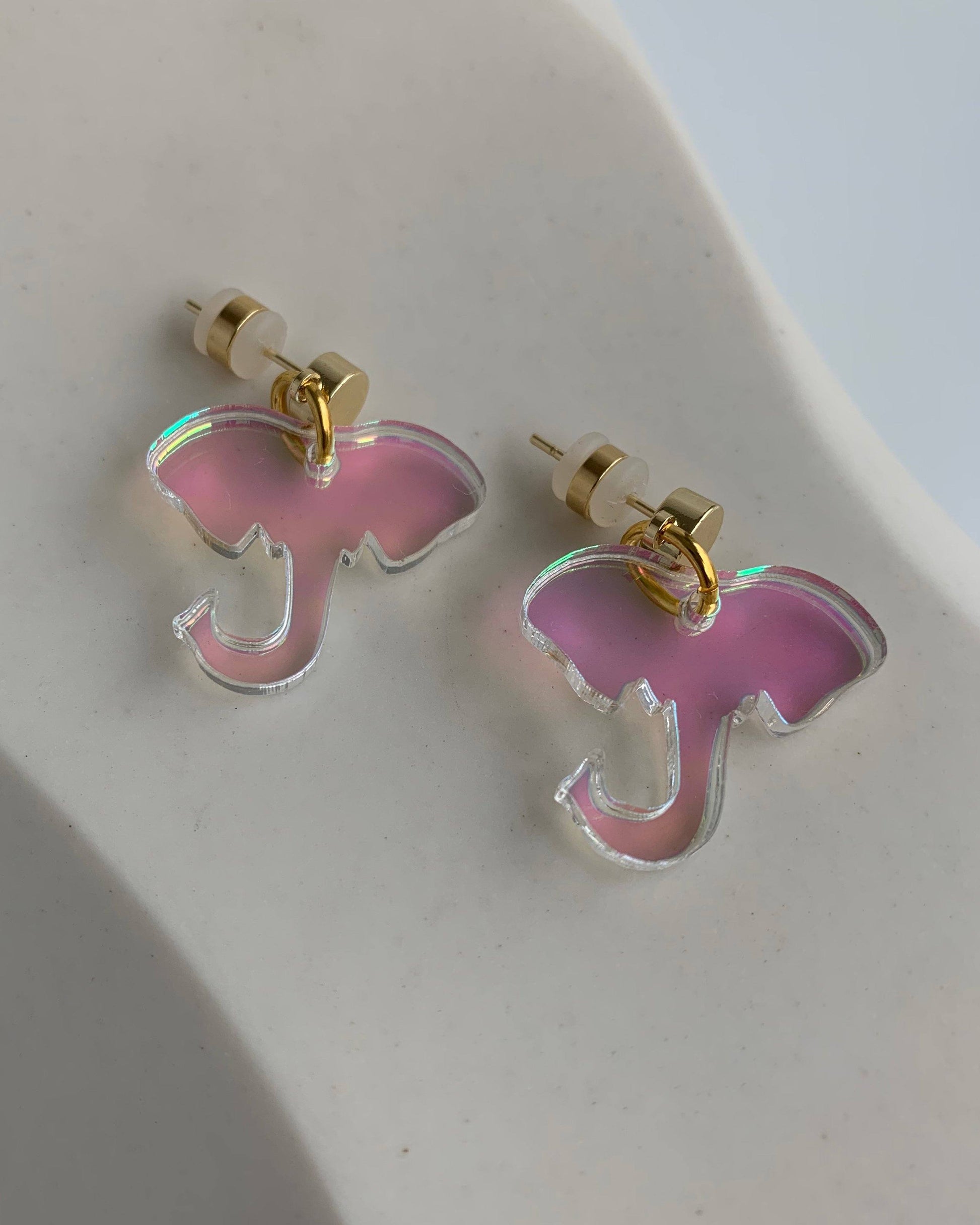 Elephant Charm Earrings Earrings ISLYNYC