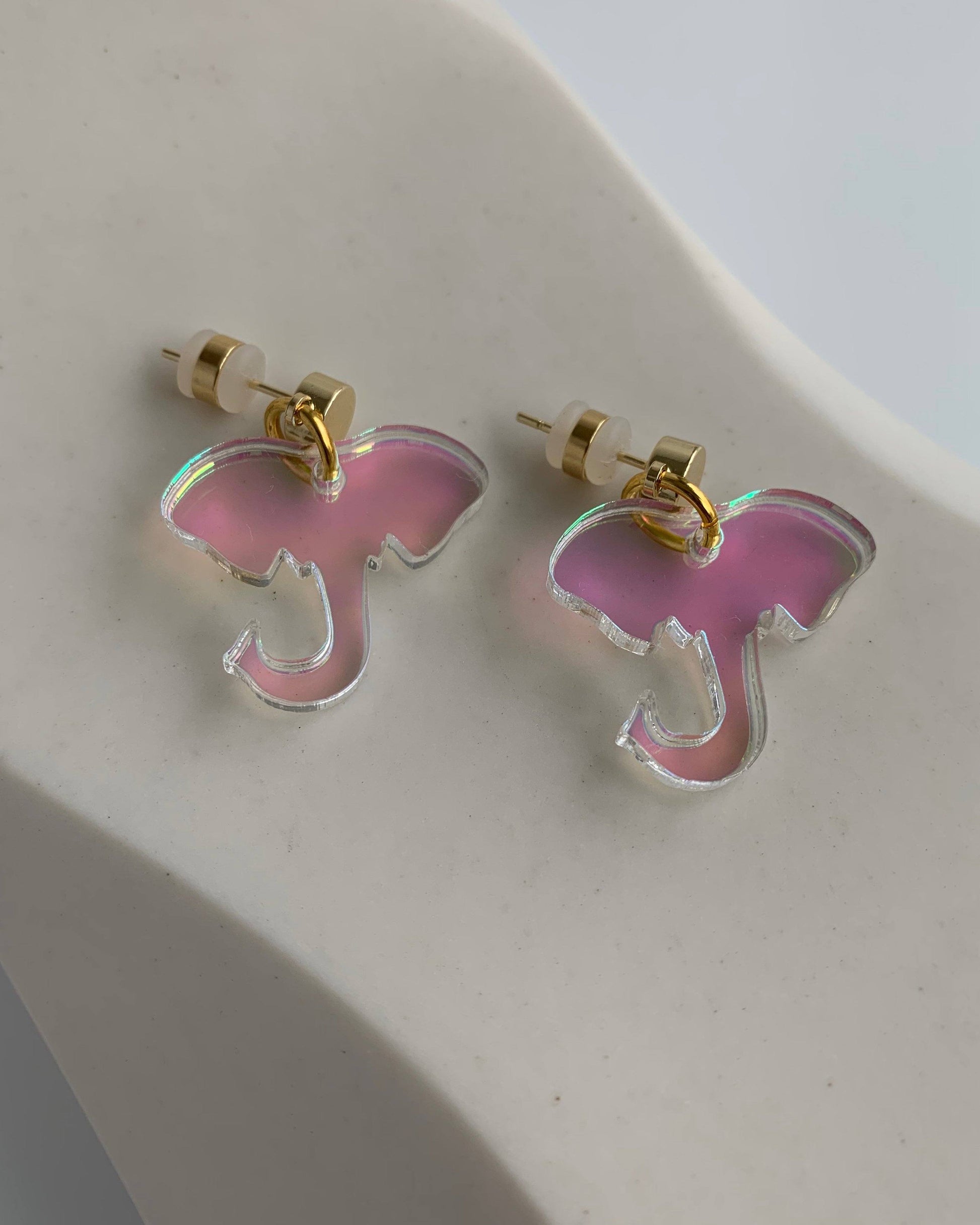 Elephant Charm Earrings Earrings ISLYNYC