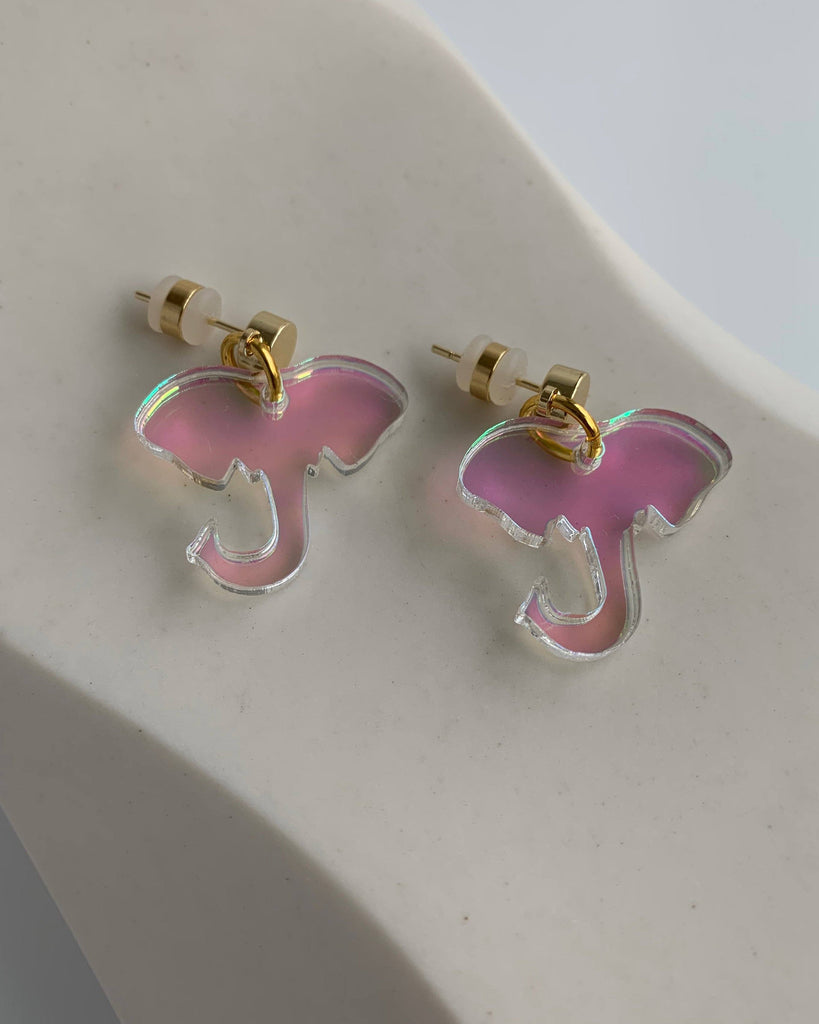Elephant Charm Earrings Earrings ISLYNYC 