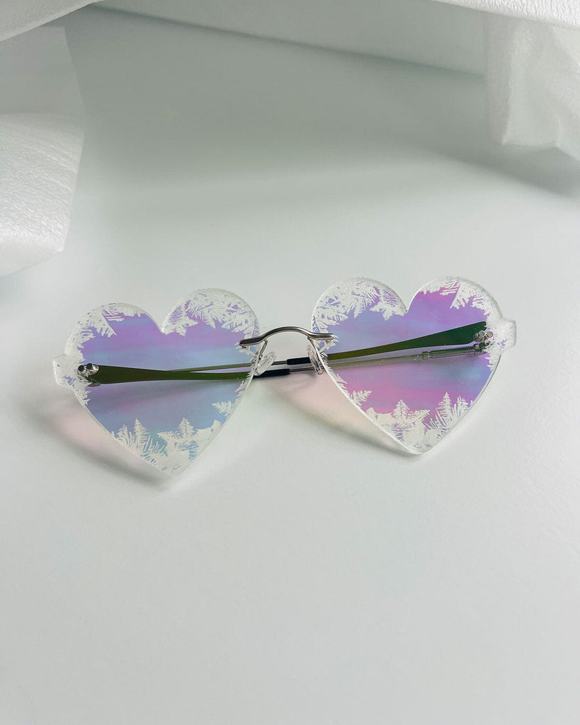 Frozen Heart Glasses - Iridescent Glasses ISLYNYC 