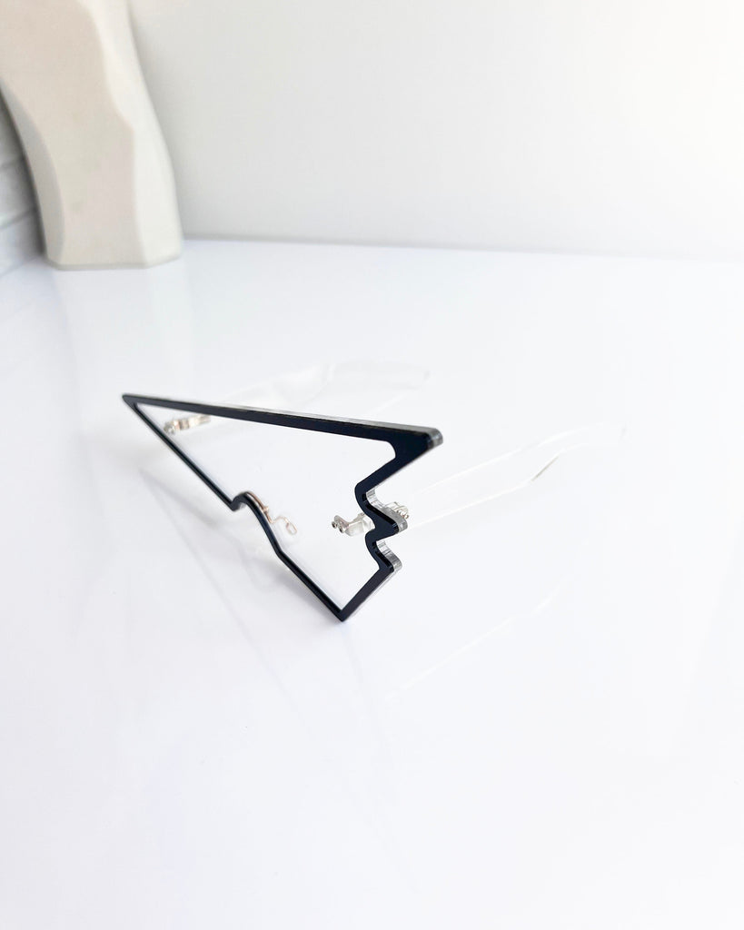 Invisible Paper Plane Acrylic Glasses GLASSES ISLYNYC 