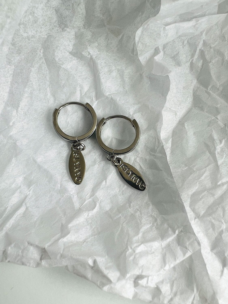 Label Wh0r3 Earrings - Silver Earrings ISLYNYC