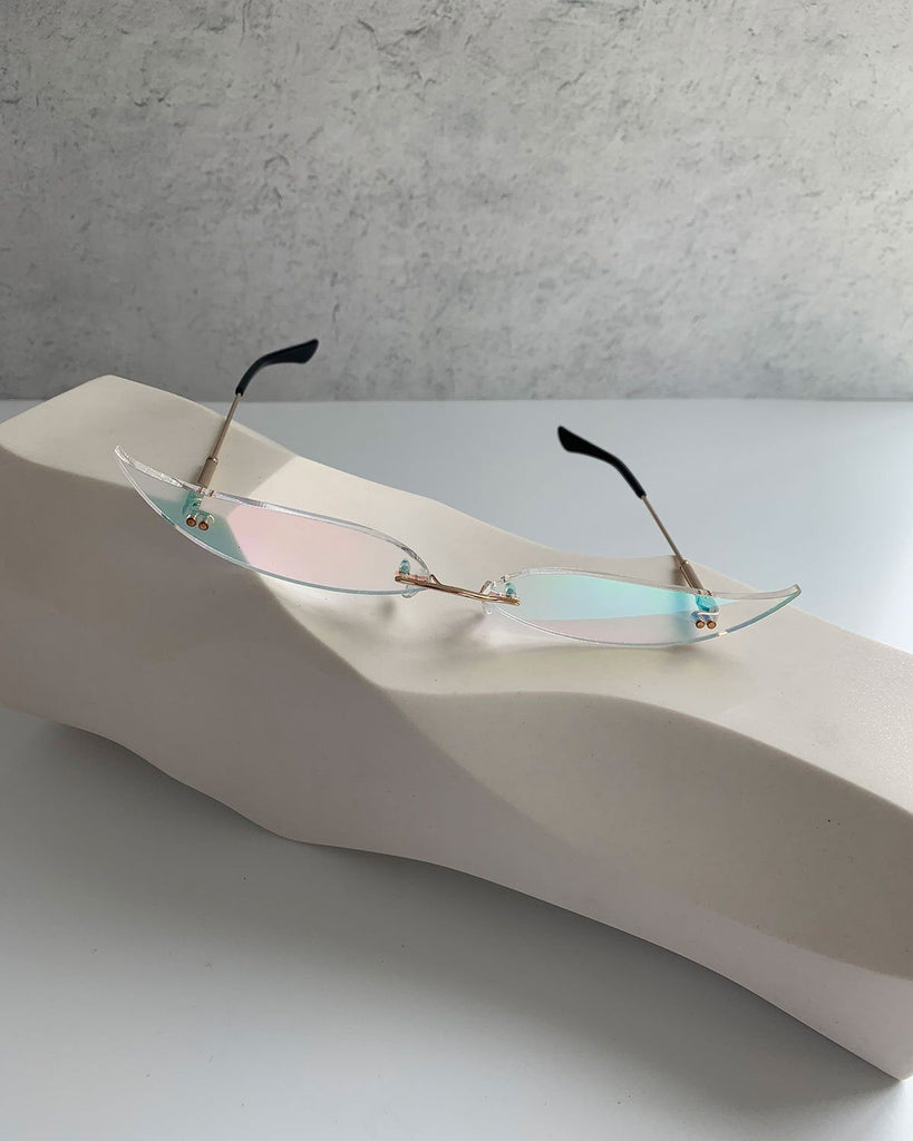 Liquid Cat Eye Acrylic Glasses - Iridescent Glasses ISLYNYC 
