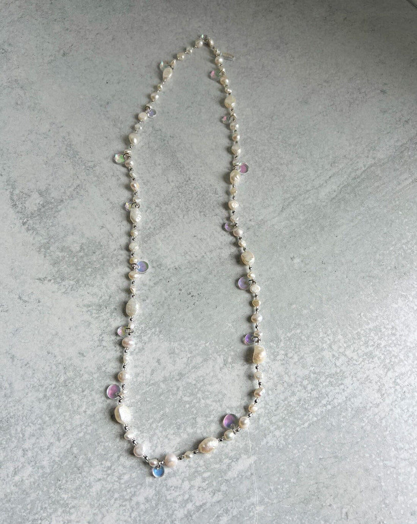 Long Bubble Pearl Necklace Necklaces ISLYNYC 