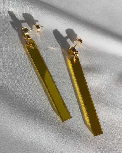 Long Stick Earrings - Citrine Earrings ISLYNYC