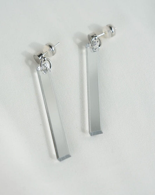 Long Stick Earrings - Silver Earrings ISLYNYC